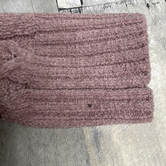 HIPPIE Rose Women’s Long Sleeve Cropped Mock Neck Cable Knit Sweater. XL. GUC - Picture 11 of 11